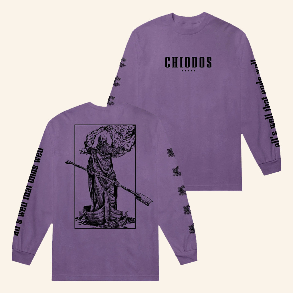 Chiodos Merch All's Well That Ends Well Violet Long Sleeve T-Shirt Gifts For Friends-1