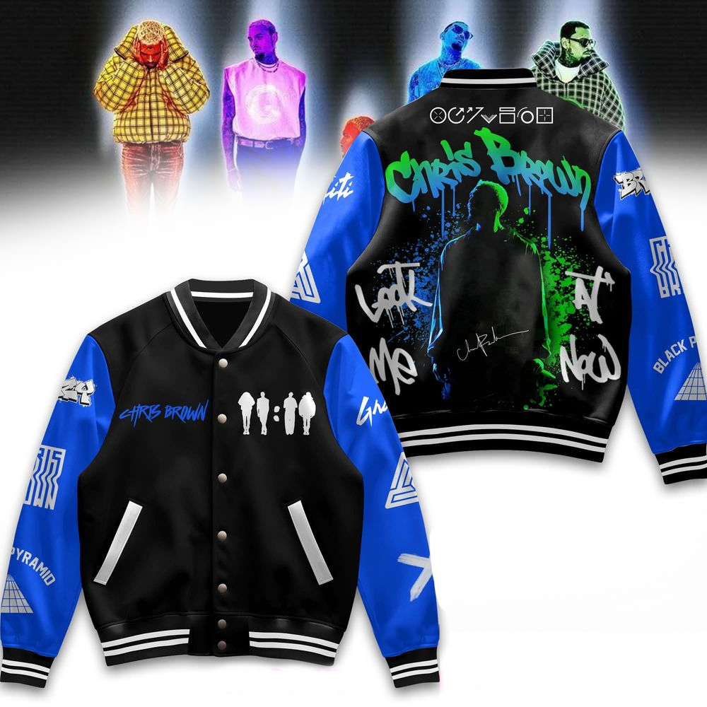 Chris Brown 2025 Varsity Jacket Chris Brown Merch Top Father's Day Gifts-1