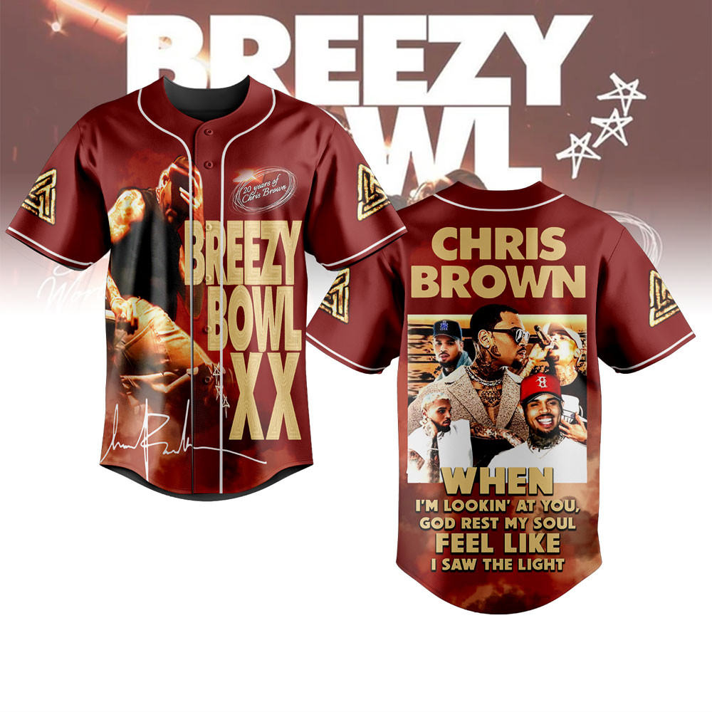 Chris Brown Baseball Jersey For Fans-1