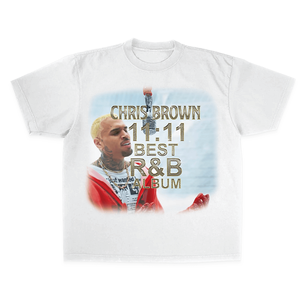 Chris Brown Merch 11:11 Best R And B Album S'S Shirt Chris Brown T-Shirt Father's Day Gifts-1