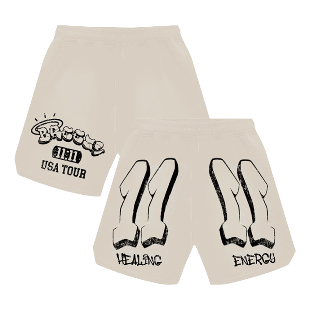 Chris Brown Merch Chris Brown 11 11 USA Tour Breezy Shorts Father's Day Presents For Husband-1