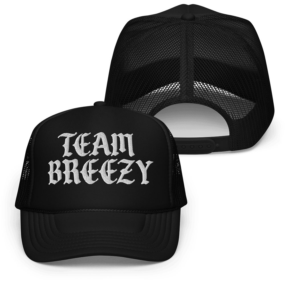Chris Brown Merch Team Breezy Trucker Hat Mothers Day And Fathers Day Gifts-1