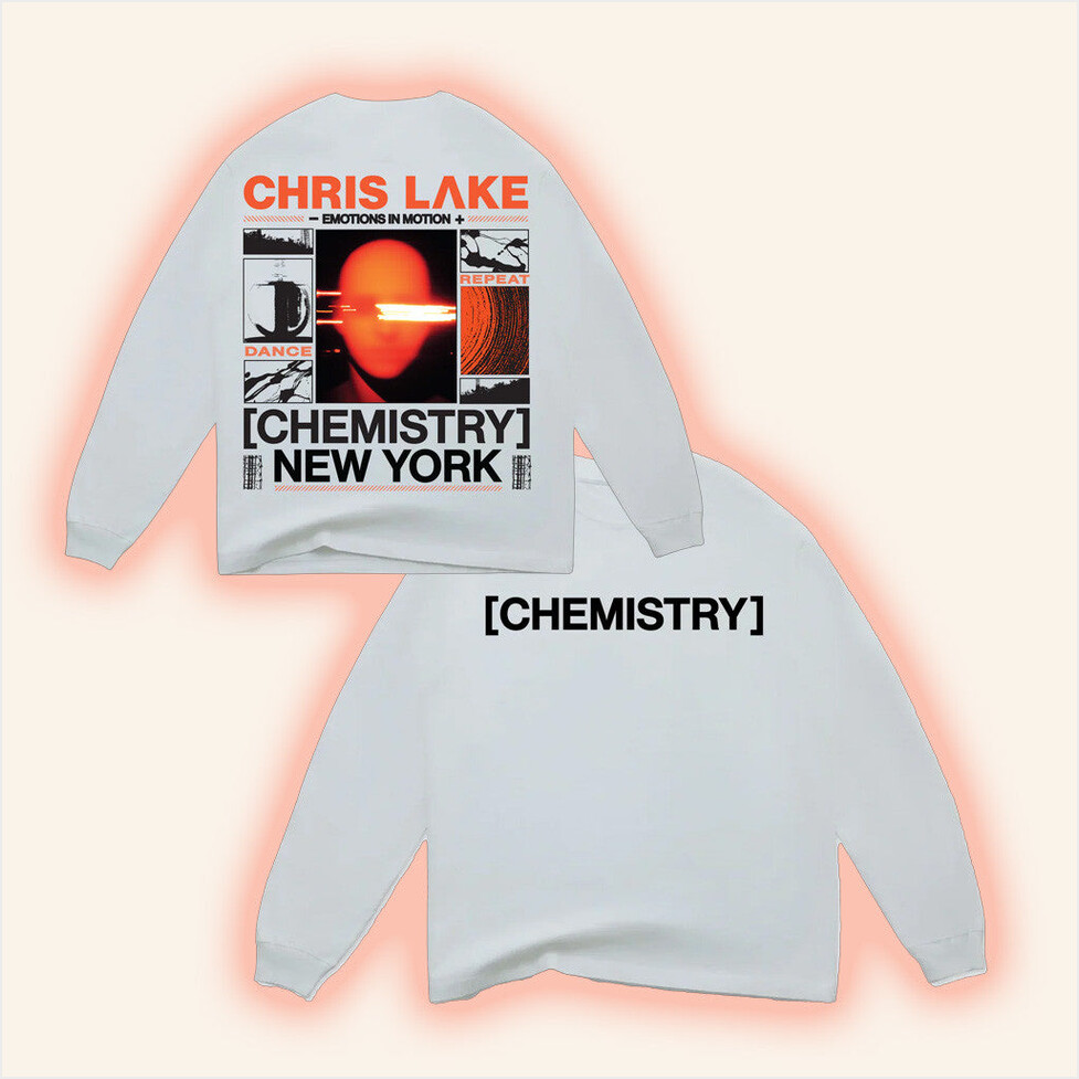 Chris Lake Merch New York Head Long Sleeve T-Shirt New York Chemistry Album Tour 2025 Apparel-1