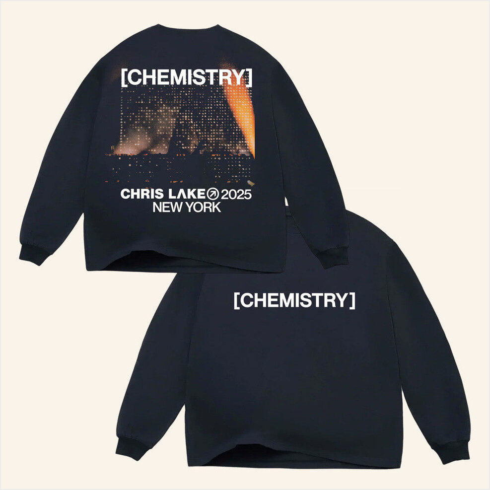 Chris Lake Merch New York Show Image Long Sleeve Shirt New York Chemistry Album Tour 2025 Apparel-1