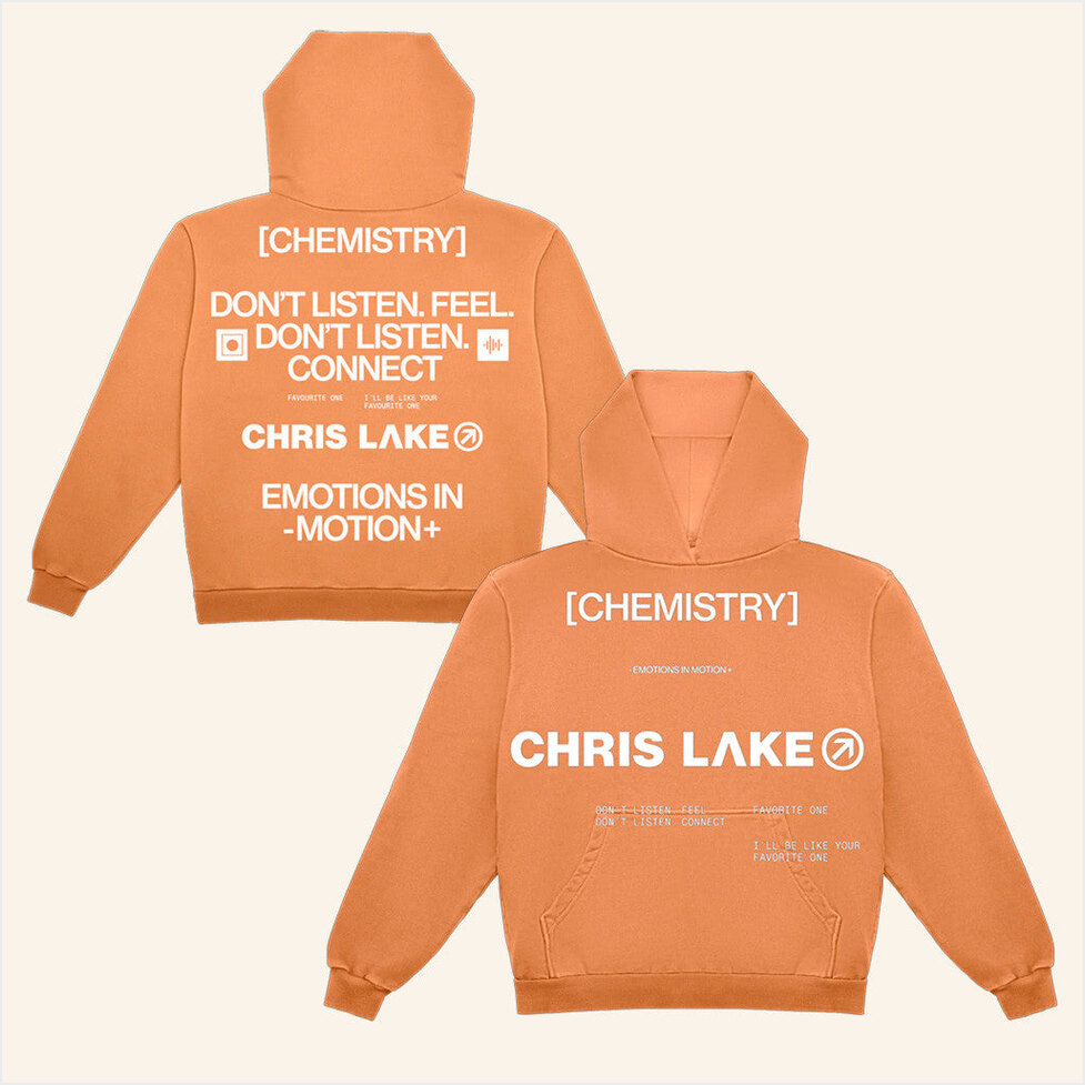 Chris Lake Merch Orange Chemistry Connect Hoodie Chemistry Album Tour 2025 Apparel Her Gifts-1