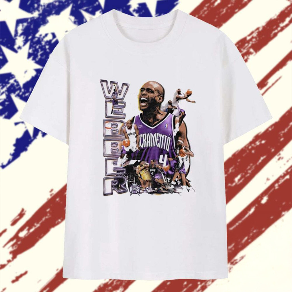 Chris Webber Player Sacramento Kings Graphic T-Shirt Presents For Football Fans-1