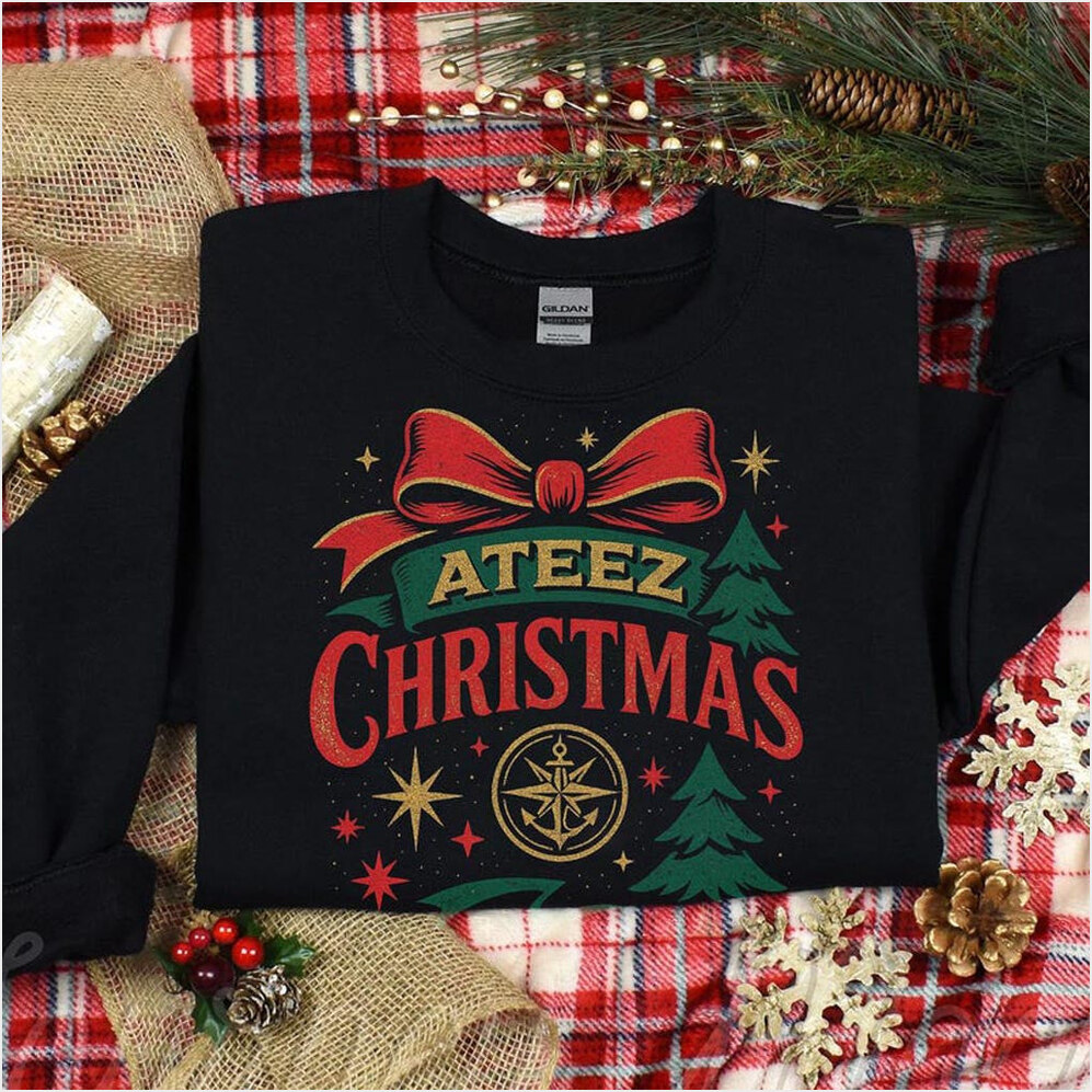 Christmas Ateez Sweatshirt Ateez 2025 World Tour In Your Fantasy Sweatshirt ATEEZ Golden Hour-1