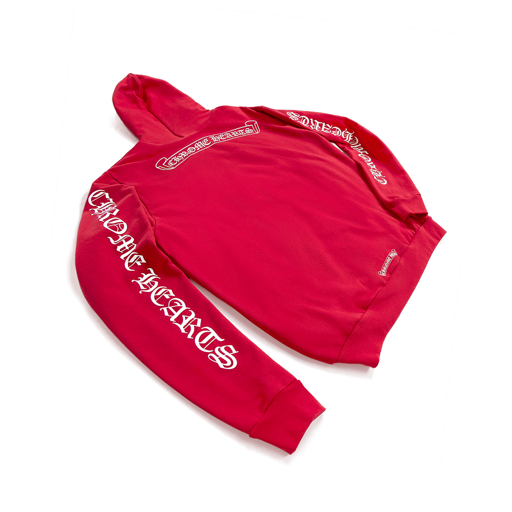 Chrome Hearts Hoodie Red Father's Day Gifts For Husband-1