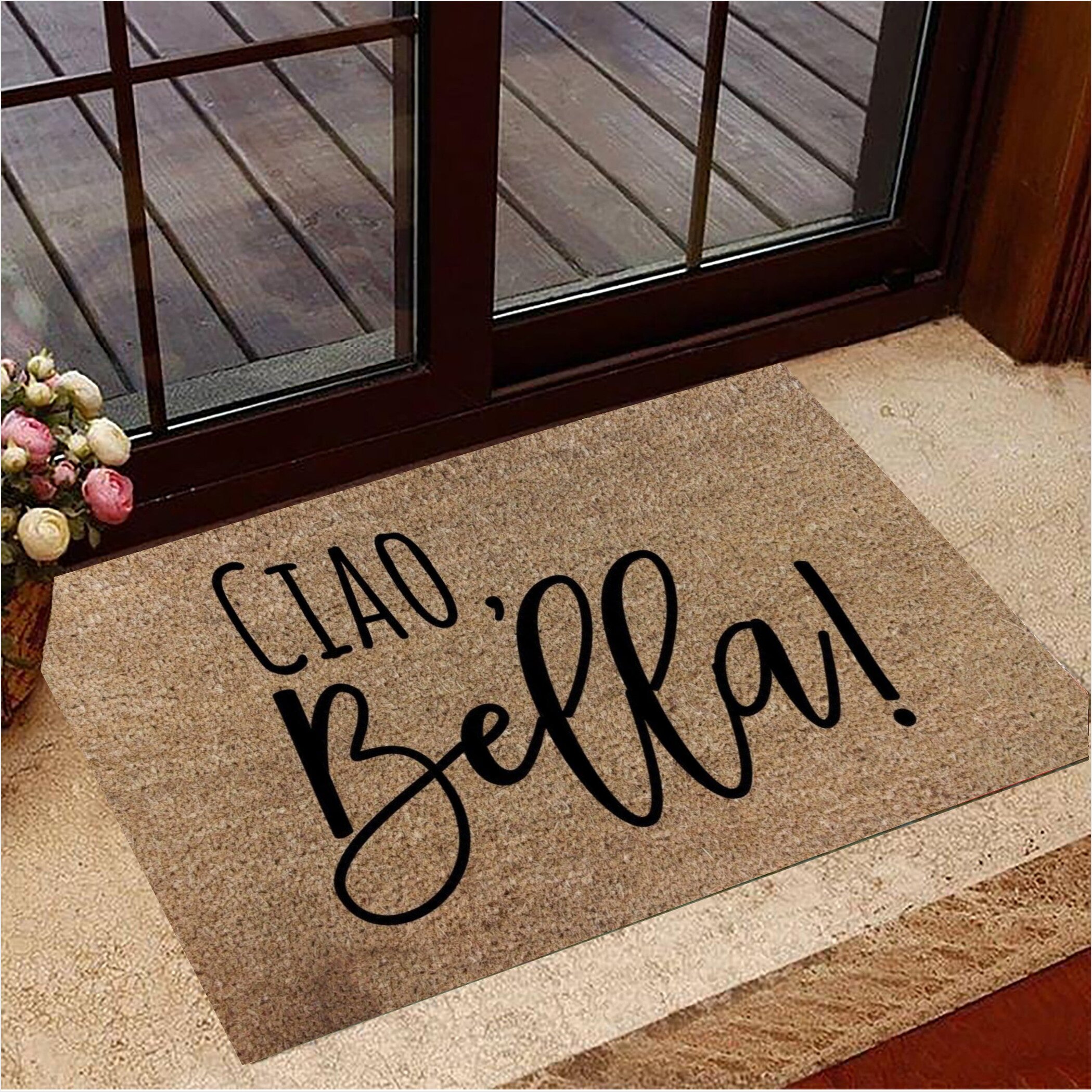 Ciao Doormat Ciao Bella Doormat For Home Italian Decor Ideas Birthday Gifts For Fans-1