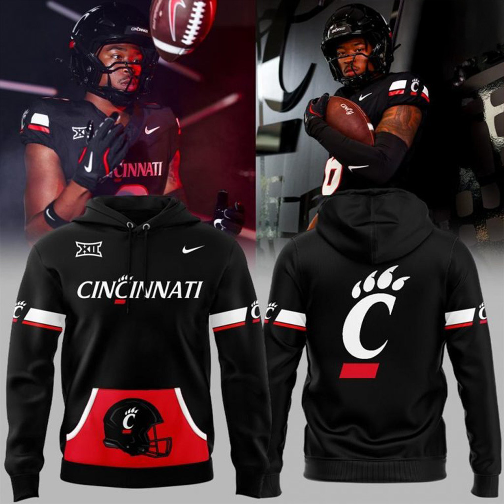 Cincinnati Bearcats Football New 2025 Hoodie Cincinnati Bearcats Merch Gifts For Dad-1