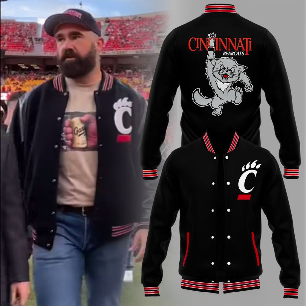 Cincinnati Bearcats Football Welcome Home Kelce Jacket Bearcats Merch Football Fan Gift Ideas-1