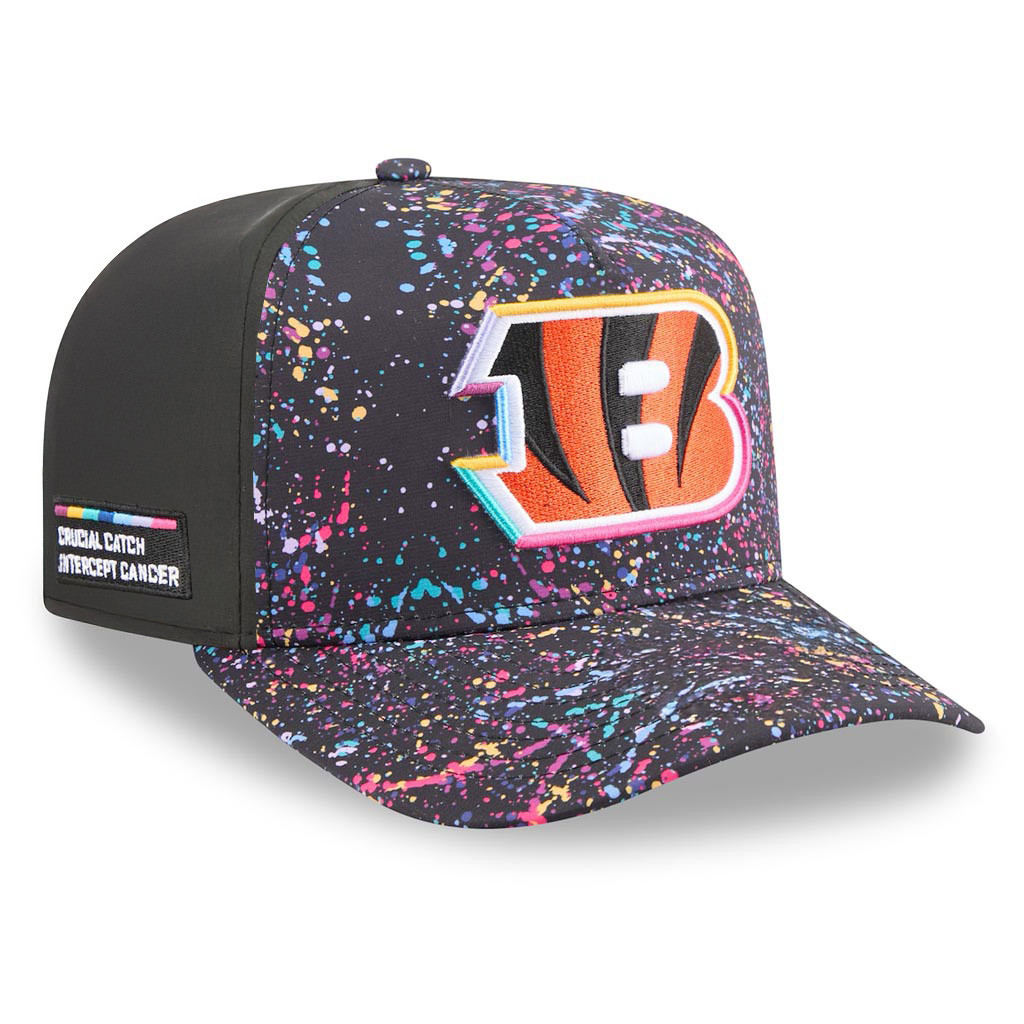 Cincinnati Bengals Crucial Catch NFL Hat 2025 Rainbow Bengals Merch Him Gifts-1