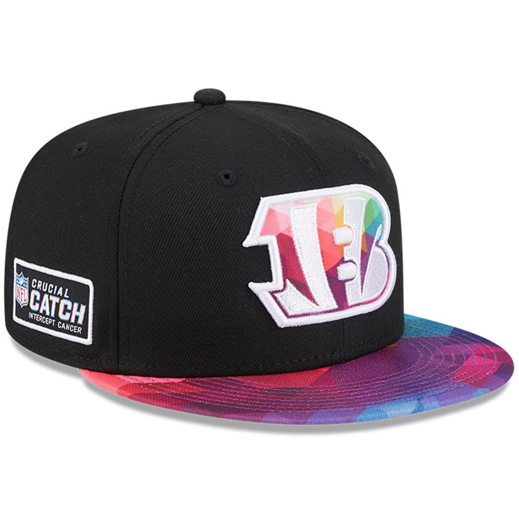 Cincinnati Bengals Crucial Catch NFL Snapback Hat 2025 Rainbow Bengals Merch Men Gifts-1