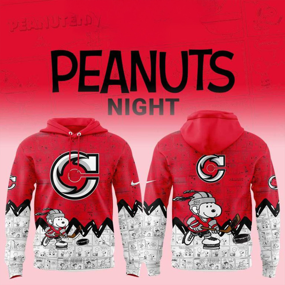 Cincinnati Cyclones 75th Anniversary Of Peanuts Snoopy Hoodie Presents For Hockey Lovers-1