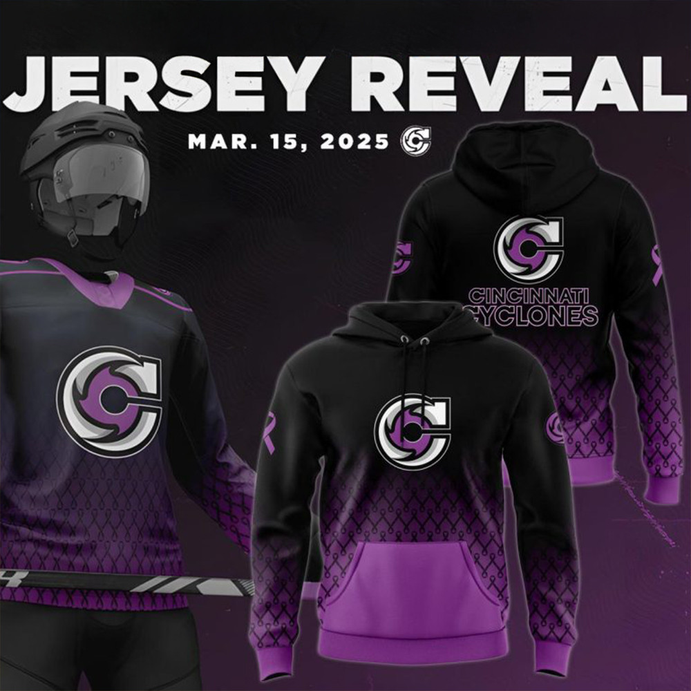 Cincinnati Cyclones Fight Cancer 2025 Hoodie Gifts For Hockey Enthusiasts-1