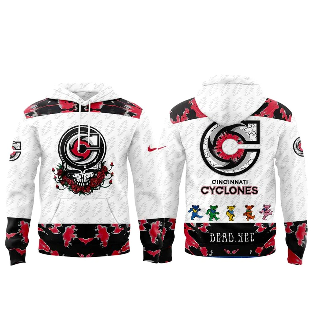 Cincinnati Cyclones Grateful Dead Night 2026 Hockey Hoodie Cyclones Merch Gifts For Fans-1