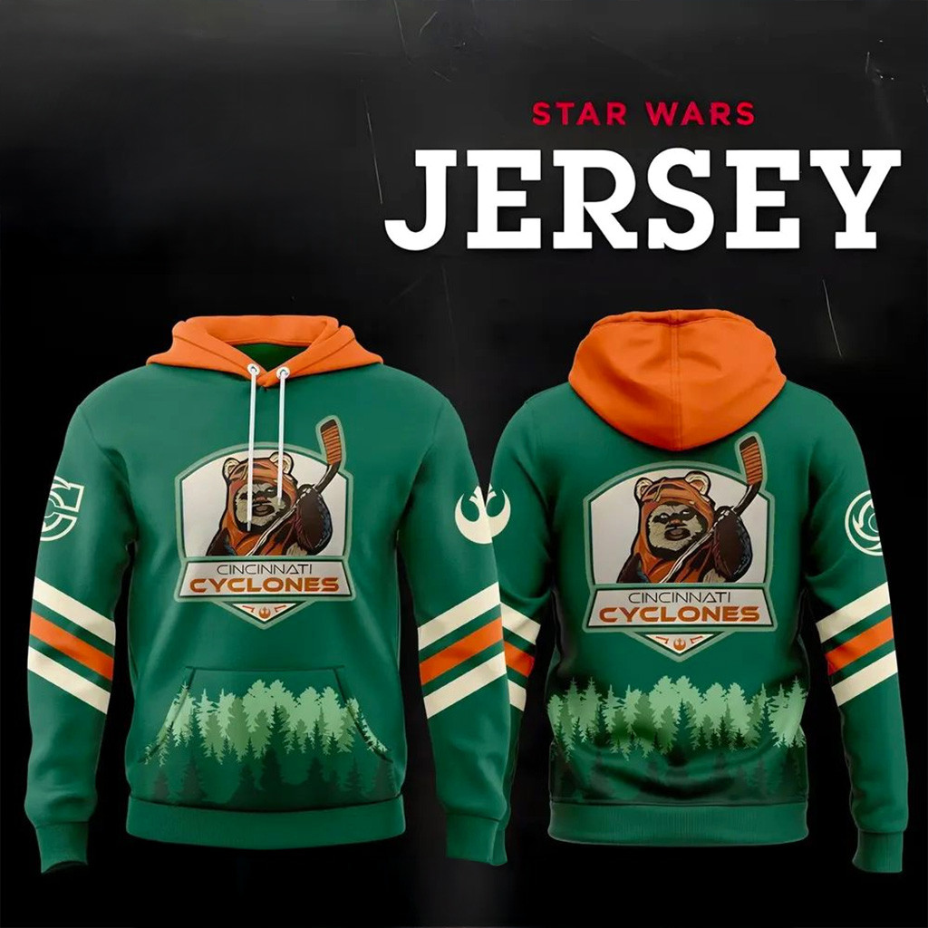 Cincinnati Cyclones Star Wars Hockey Hoodie 2025 Cyclones Merch Xmas Gifts For Him-1