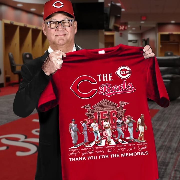 Cincinnati Reds Celebrate 156 Years Of T-Shirt Thank You For The Memories Shirt-1