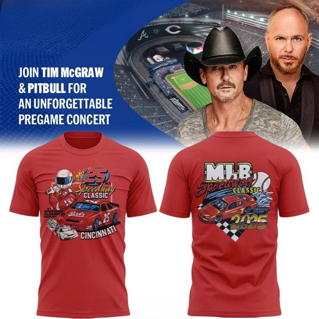 Cincinnati Reds Speedway Classic 2025 Shirt Cincinnati Reds Merch Gifts For Dad-1