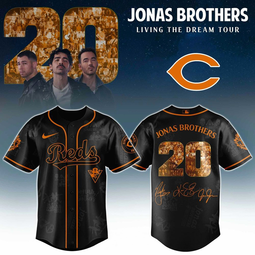Cincinnati Reds X Jonas Brothers Living The Dream Tour 2025 Jersey Cincinnati Reds Merch Gifts-1