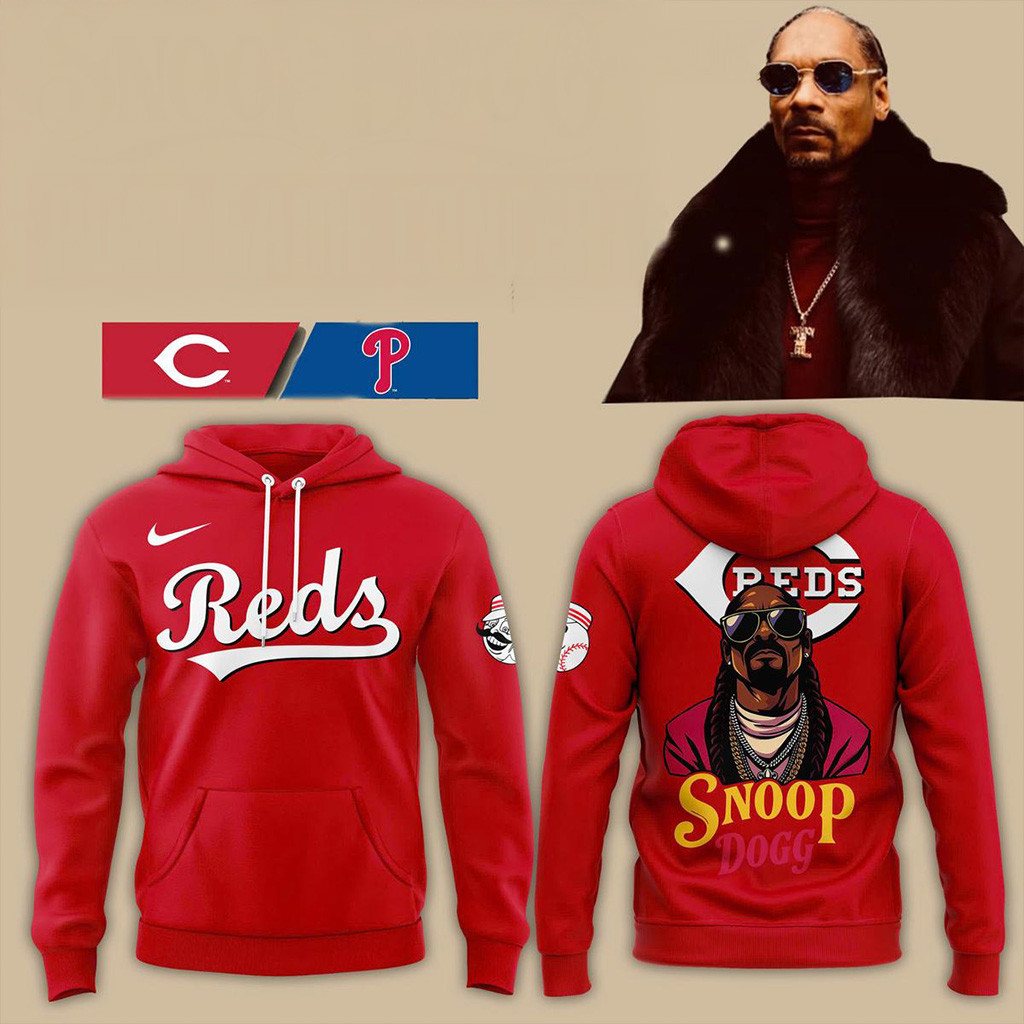 Cincinnati Reds X Snoop Dogg Post Game Concert Hoodie Cincinnati Reds Merch Him Gifts-1