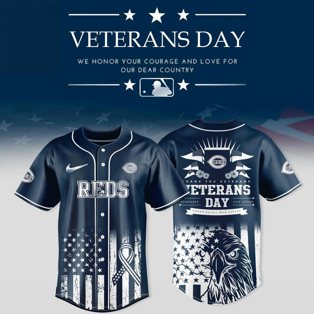 Cincinnati Reds X Veterans Day 2025 Jersey Cincinnati Reds Merch Veteran Gifts Ideas-1