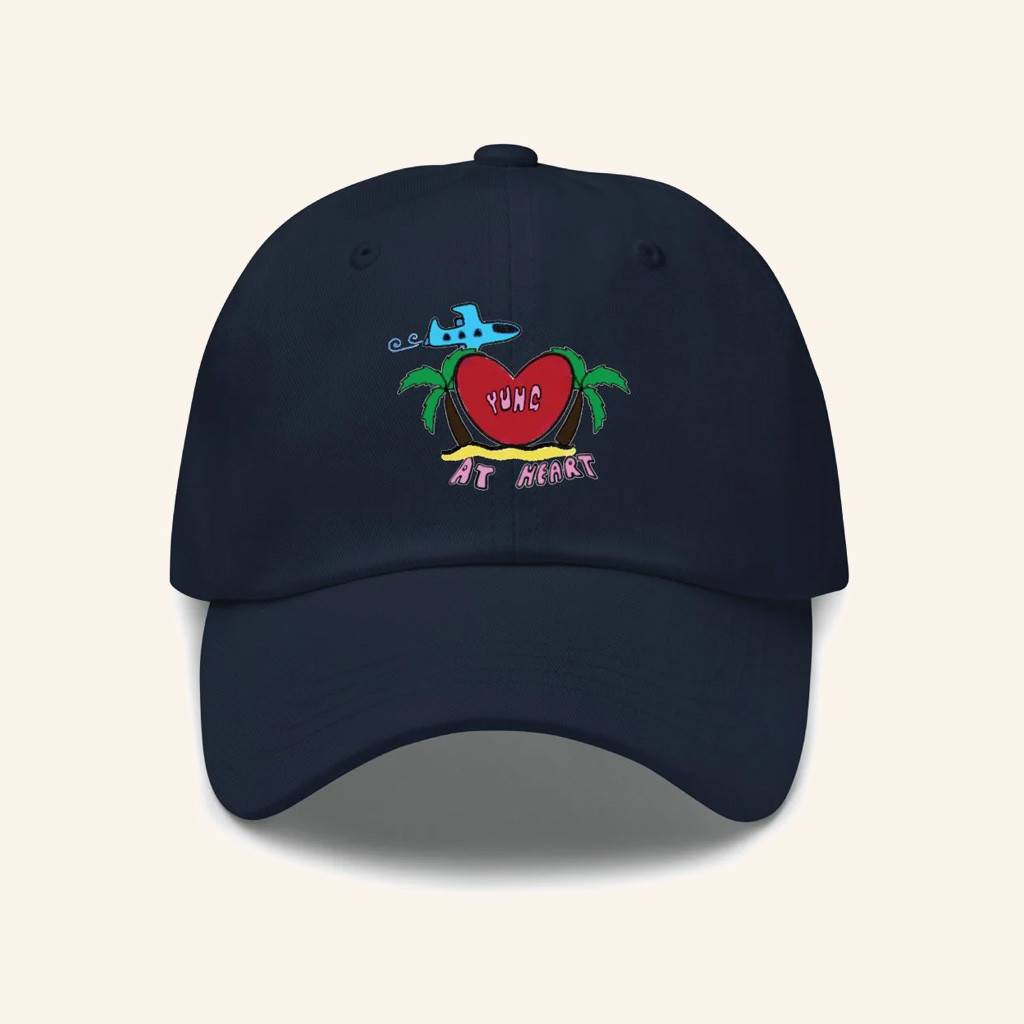 Claudette The Brand Merch Yung At Heart Baseball Cap Gifts For Dad-1