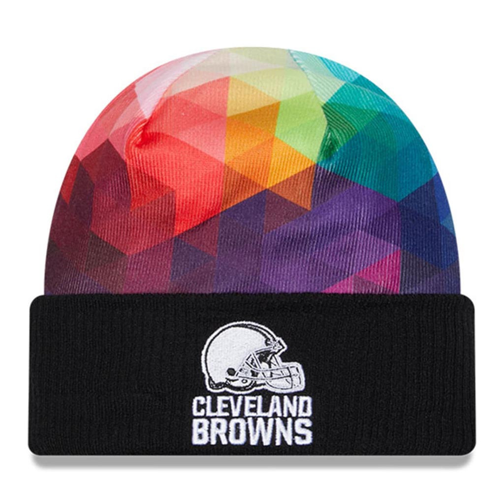 Cleveland Browns Crucial Catch NFL Beanie 2025 Rainbow Browns Merch Football Fan Gift Ideas-1 Cleveland Browns Crucial Catch NFL Beanie 2025 Rainbow Browns Merch Football Fan Gift Ideas-1
