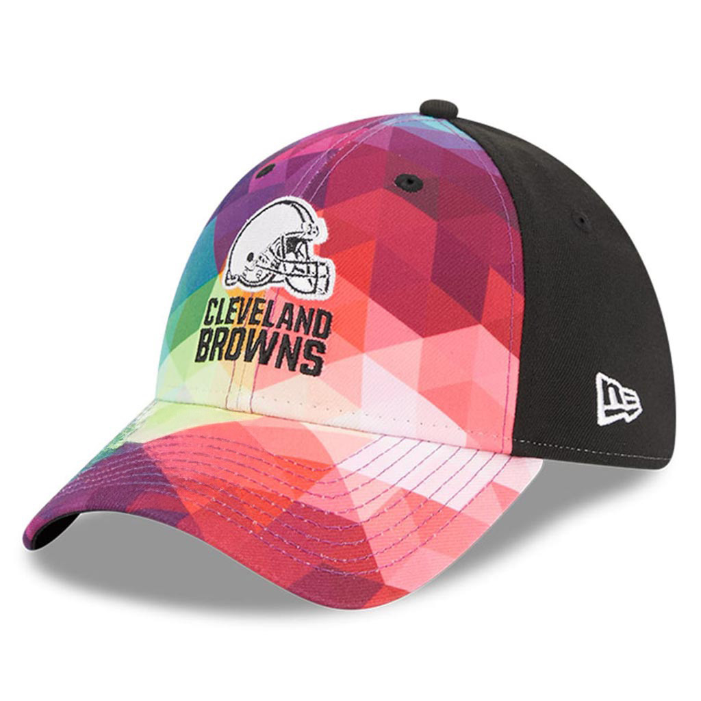 Cleveland Browns Crucial Catch NFL Embroidered Hat 2025 Rainbow Browns Merch Dad Gifts-1