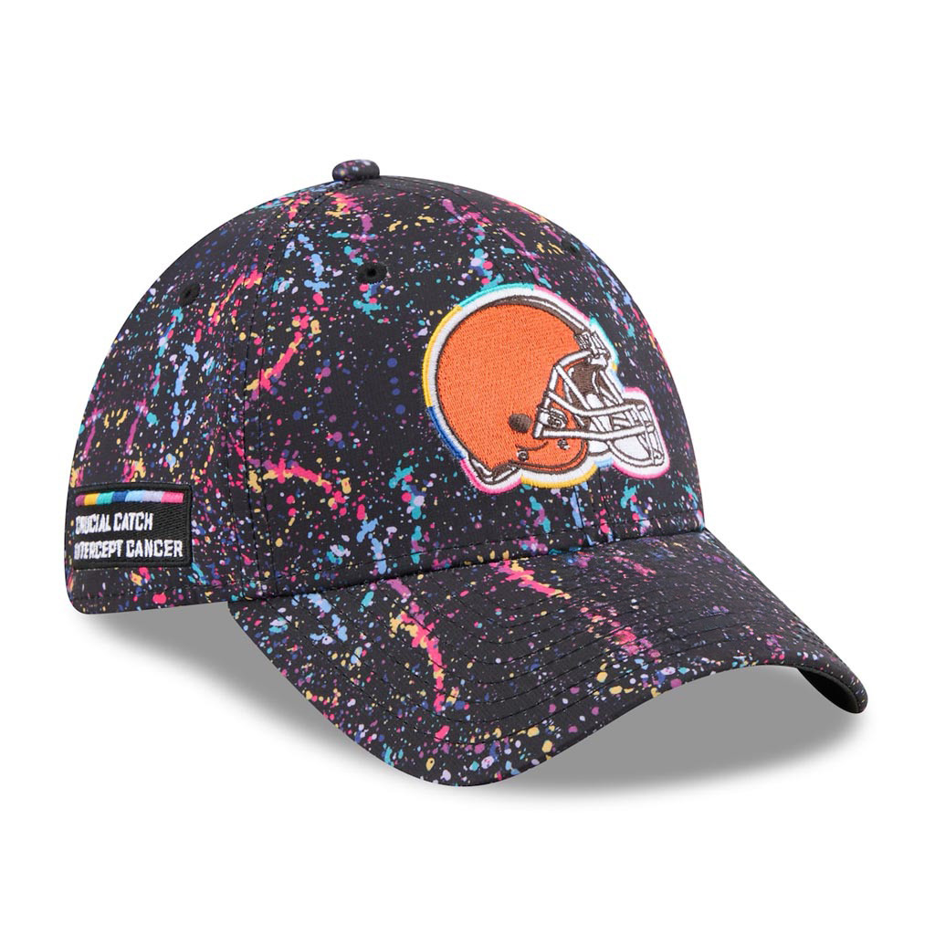 Cleveland Browns Crucial Catch NFL Embroidered Hat 2025 Rainbow Browns Merch Husband Gifts-1
