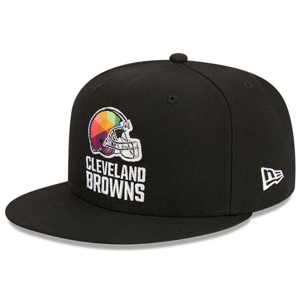 Cleveland Browns Crucial Catch NFL Embroidered Snapback Hat 2025 Rainbow Browns Merch Gifts-1
