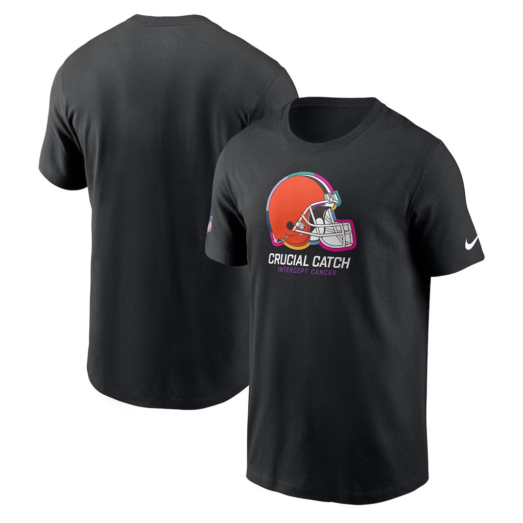Cleveland Browns Crucial Catch NFL T-Shirt 2025 Rainbow Browns Merch Brother Gift Ideas-1