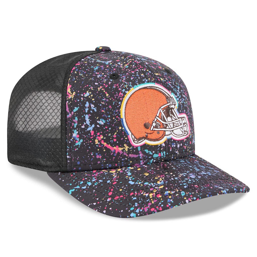 Cleveland Browns Crucial Catch NFL Trucker Hat 2025 Rainbow Browns Merch Gift For Brother-1