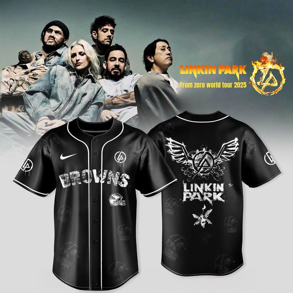 Cleveland Browns X Linkin Park From Zero World Tour 2025 Jersey Cleveland Browns Merch-1