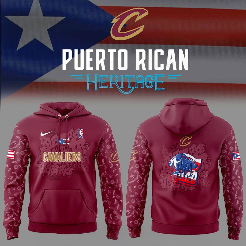 Cleveland Cavaliers Puerto Rican Heritage 2025 Hoodie Cavaliers Merch Christmas Present For Fans-1