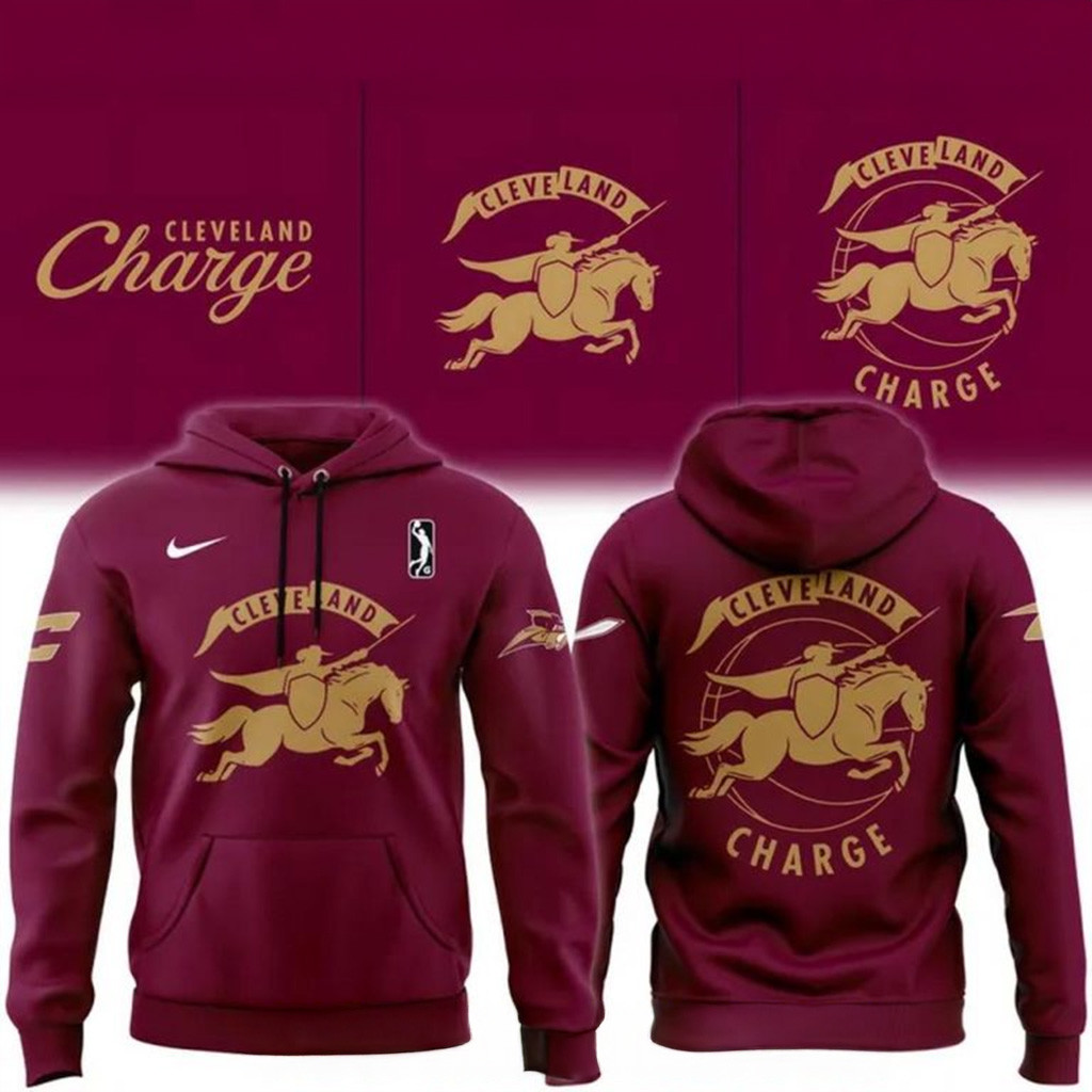 Cleveland Charge New Identity Logo 2025 Special Black Hoodie Best Gifts For Dad-1
