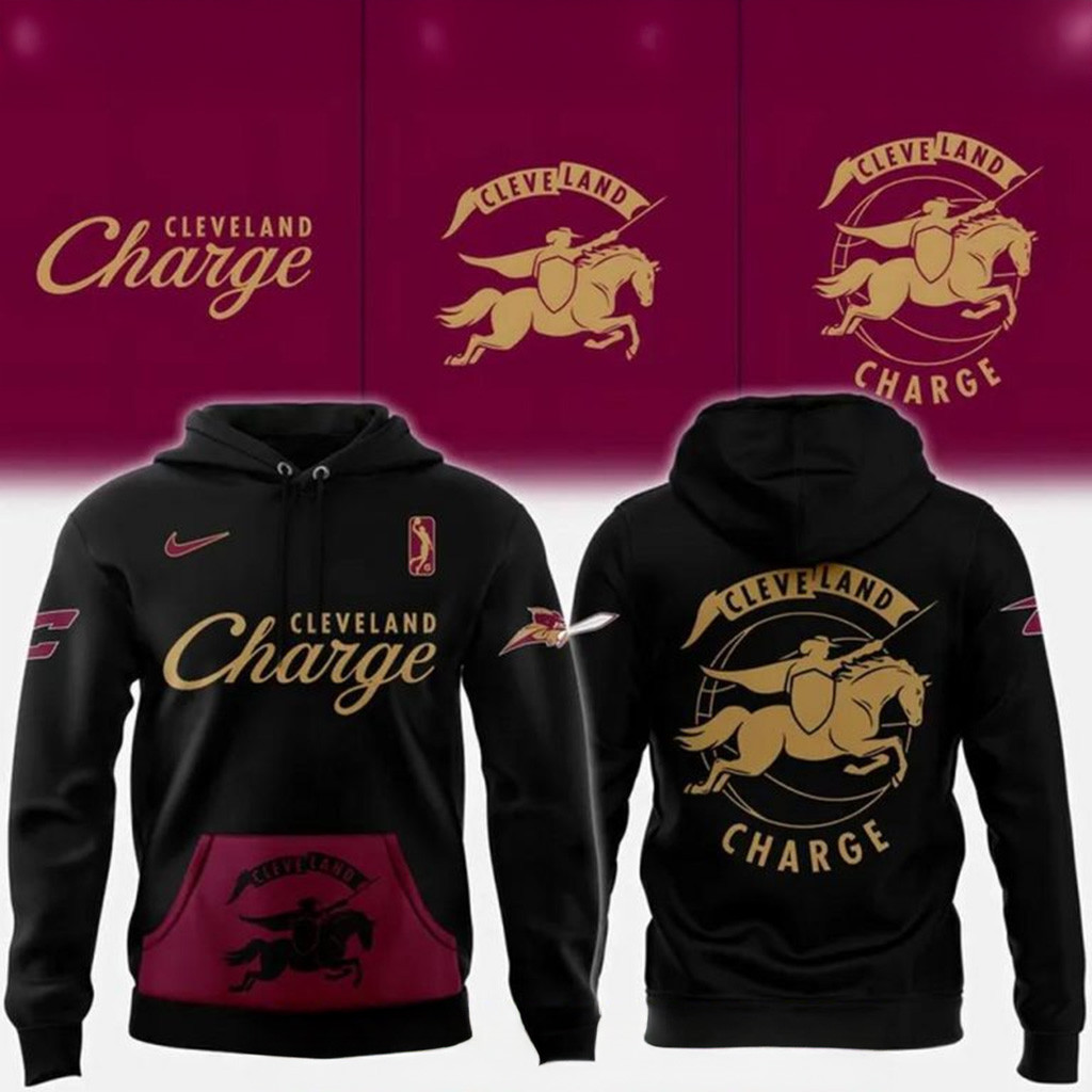 Cleveland Charge New Identity Logo 2025 Special Black Hoodie Best Gifts For Husband-1