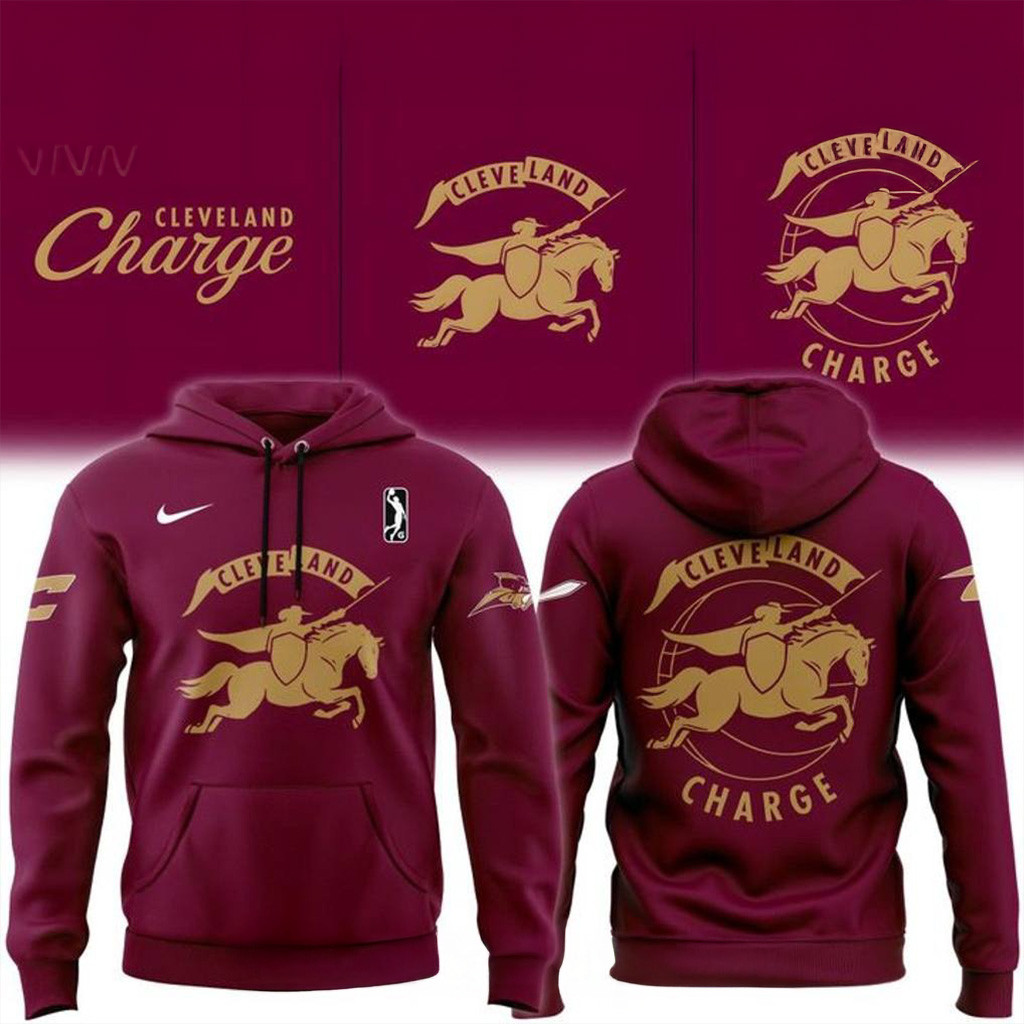 Cleveland Charge New Logo 2025 Charge On Hoodie Gifts For Father-1 Cleveland Charge New Logo 2025 Charge On Hoodie Gifts For Father-1