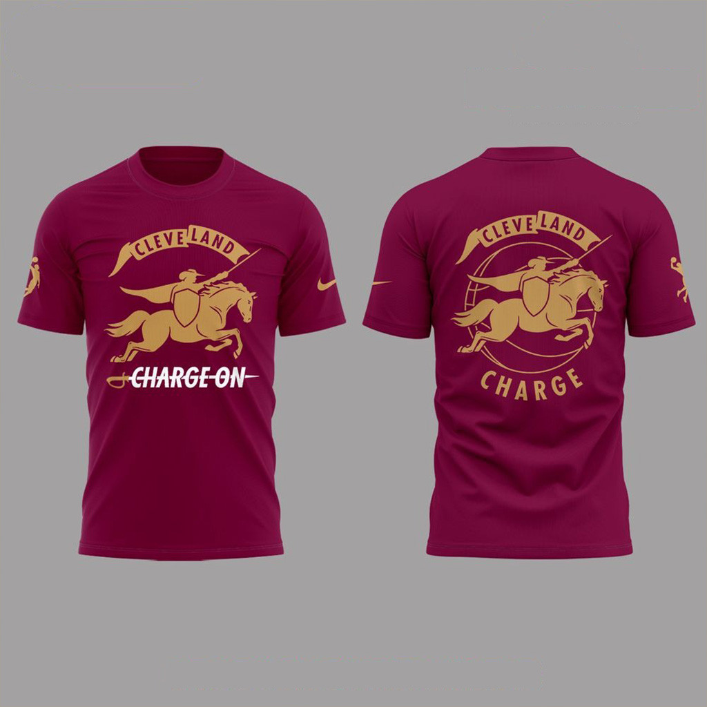 Cleveland Charge New Logo 2025 Charge On Shirt Gifts For Father-1