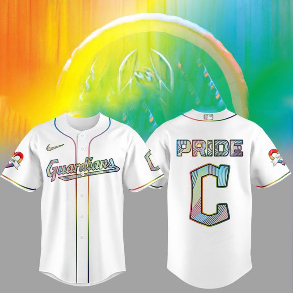 Cleveland Guardians LGBTQ Pride Night 2025 Jersey Cleveland Guardians Merch Step Dad Gifts-1