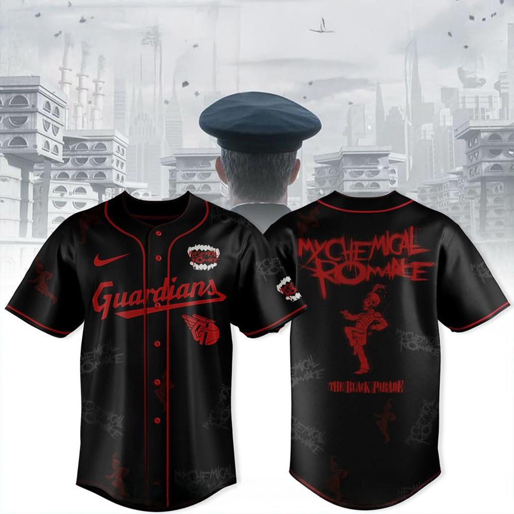 Cleveland Guardians X My Chemical Romance Tour 2025 Jersey Cleveland Guardians Merch-1