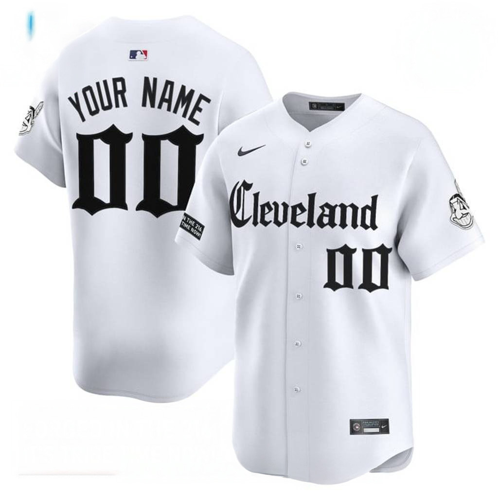 Cleveland Indians Gothic Iron Baseball Jersey Cleveland Indians Merch Gifts For Baseball Fans-1
