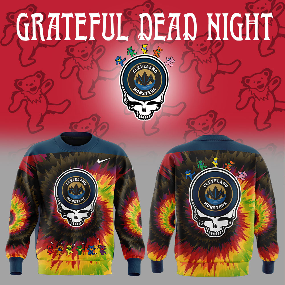 Cleveland Monsters Grateful Dead Night Sweatshirt Gifts For Nhl Fans-1