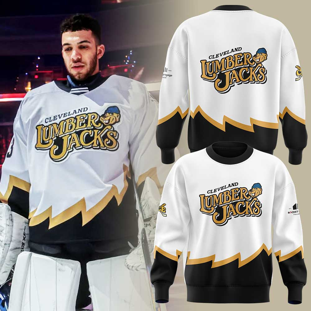 Cleveland Monsters Lumberjacks Throwback Sweatshirt Birthday Gifts For Hockey Fans-1
