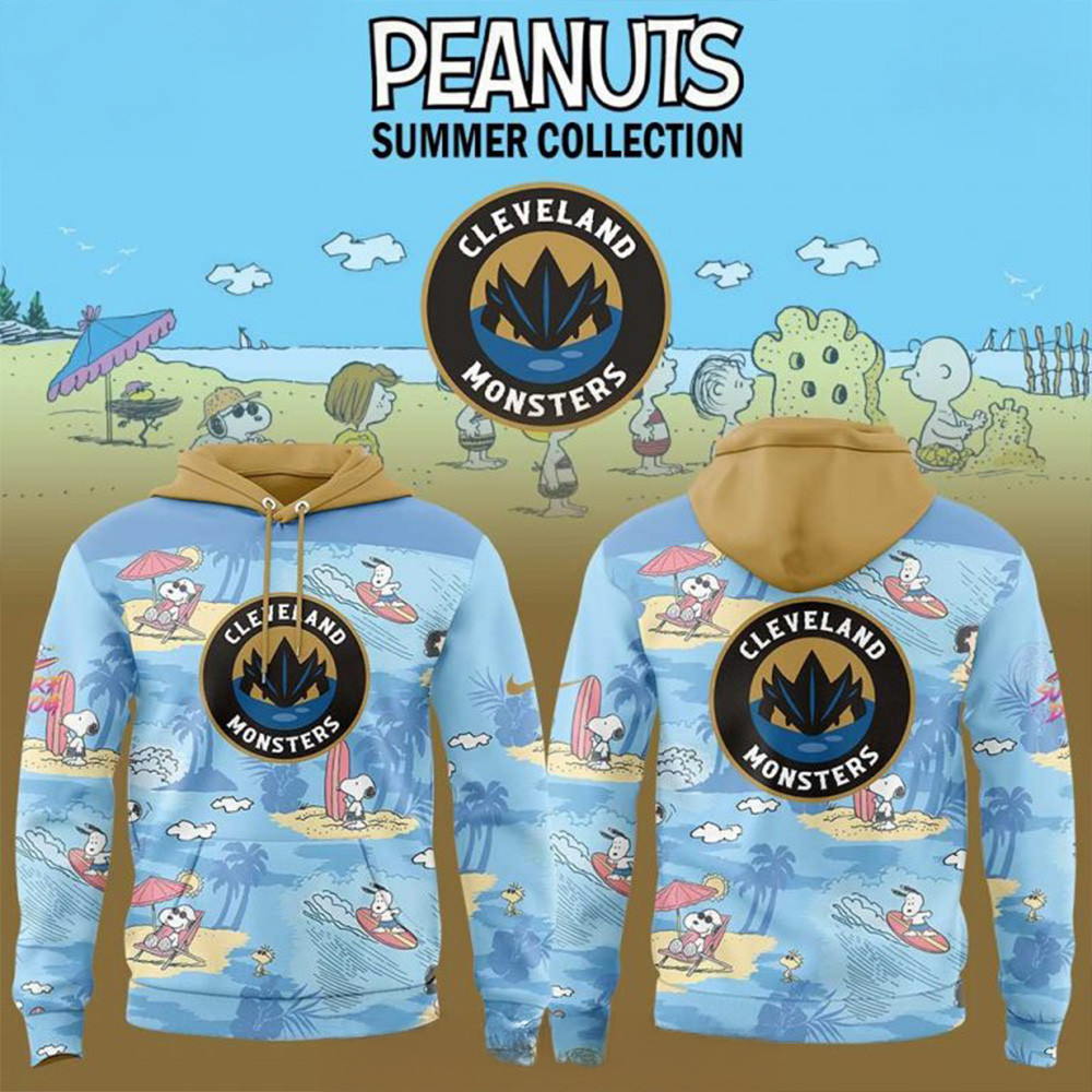 Cleveland Monsters Peanuts Summer Collection Hoodie Cleveland Monsters Merch Gifts For Husband-1