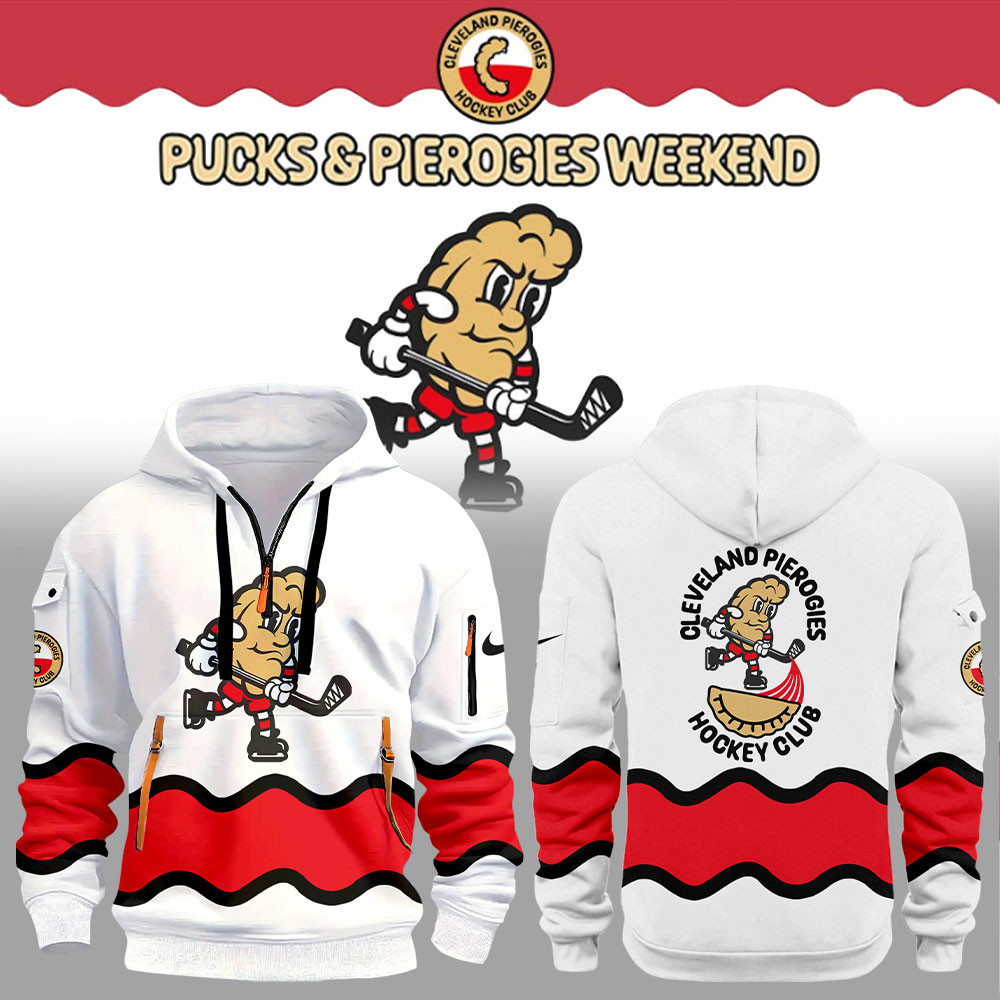 Cleveland Monsters Pierogies Uniform Zip Long Sleeve Hoodie Best Gifts For Hockey Lovers-1