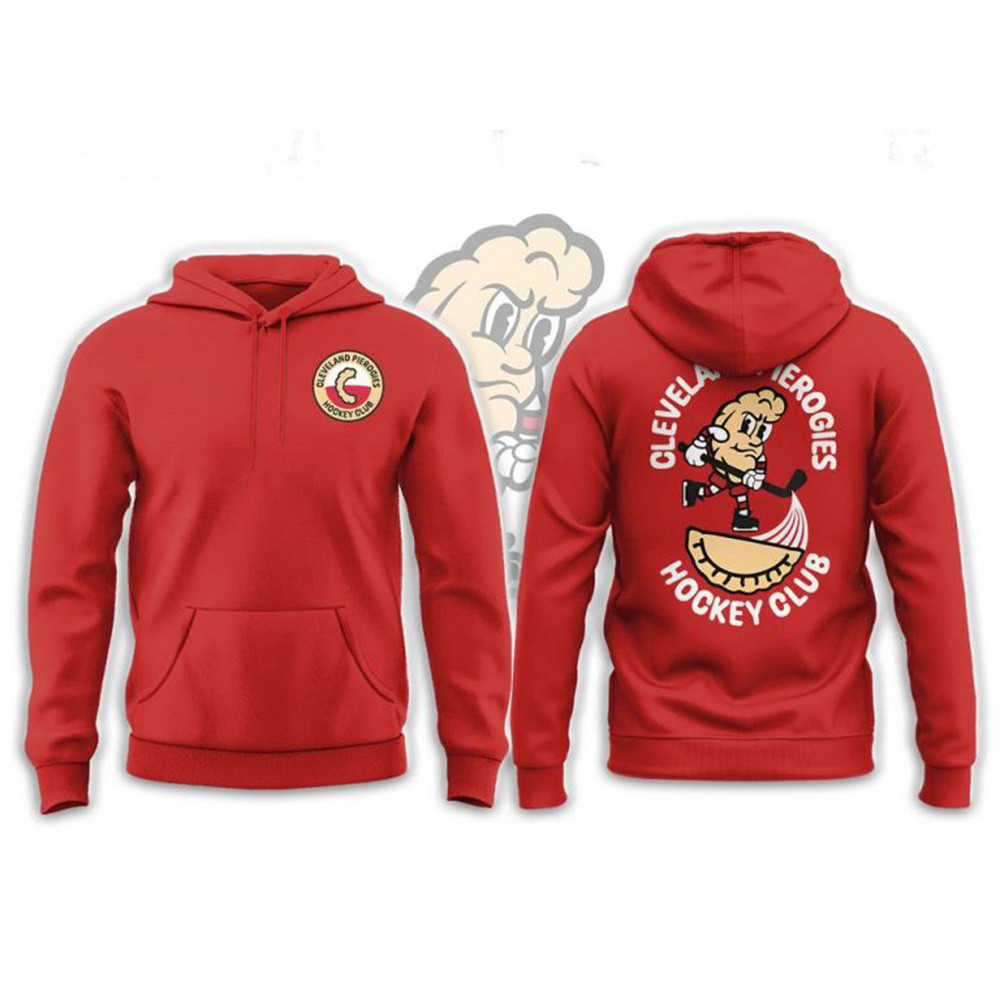 Cleveland Monsters Pucks And Pierogies Hockey 2025 Hoodie Cleveland Monsters Merch Dad Gifts-1