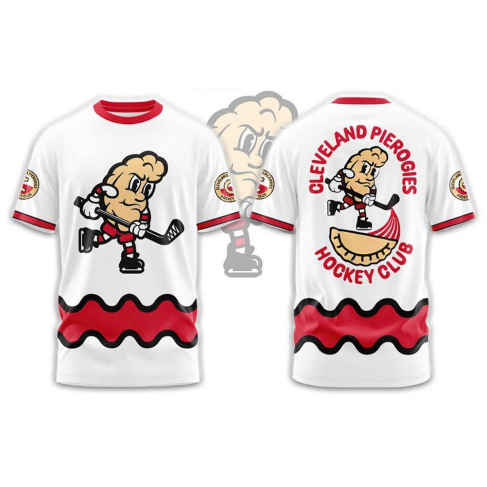 Cleveland Monsters Pucks And Pierogies Weekend T-Shirt Cleveland Monsters Merch Fans Gifts-1