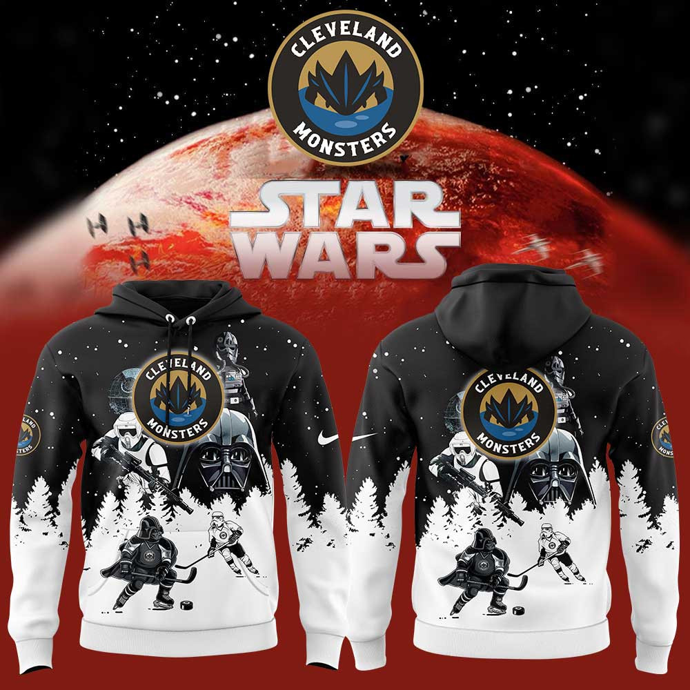 Cleveland Monsters Star Wars Uniform Hoodie Best Gifts For Hockey Fans-1