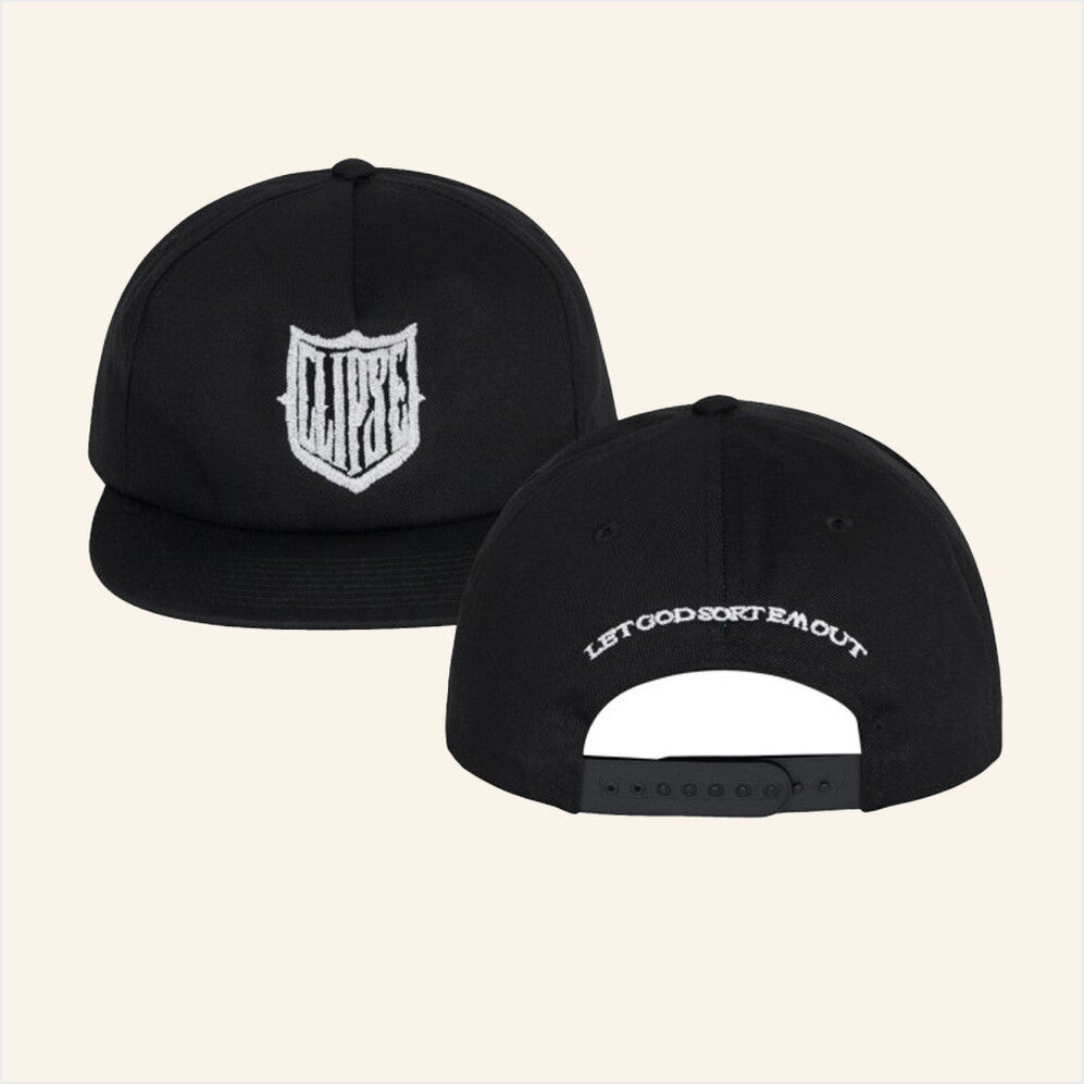 Clipse Merch Let God Sort Em Out Tour Logo Snapback Hat Embroidered Gifts For Dad Gifts For BFF-1